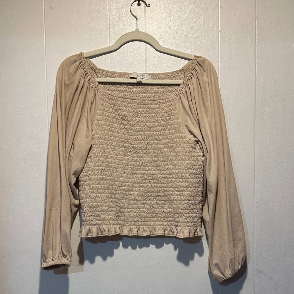 Loft‎ boho top summer peasant top size L